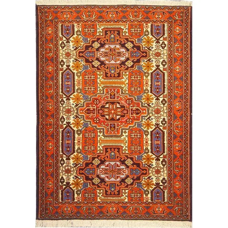 One Of The Kind Persian Ardabil Rug 5'1" x 3'7"